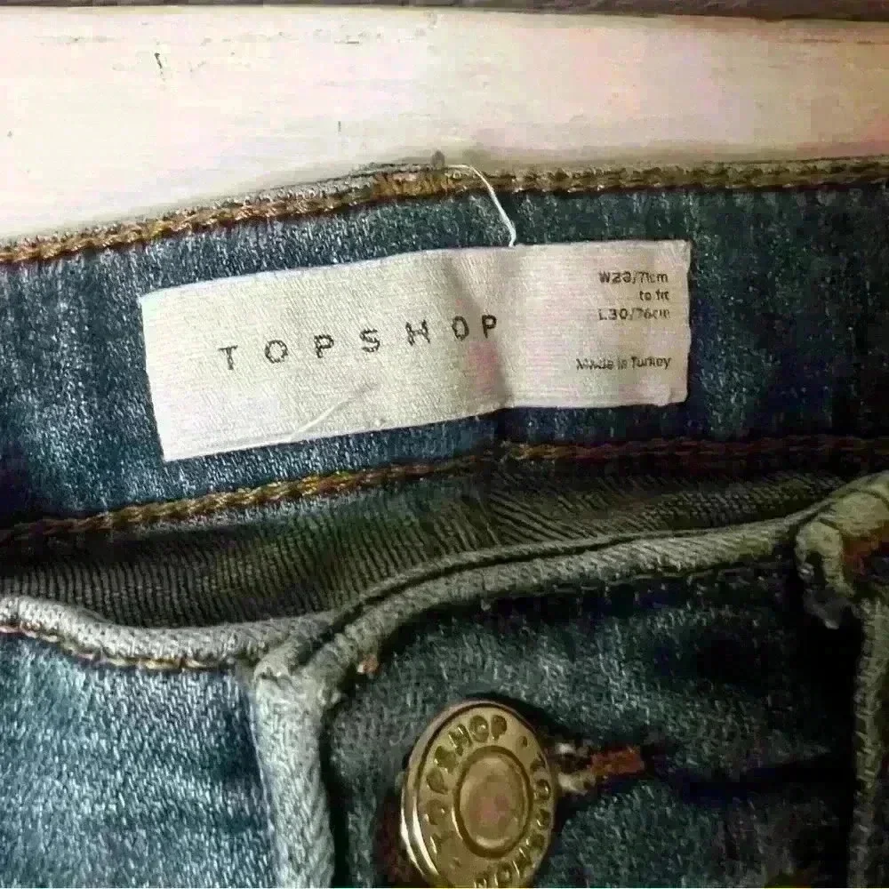 Topshop denim flare rugged jeans - Picture 7 of 9